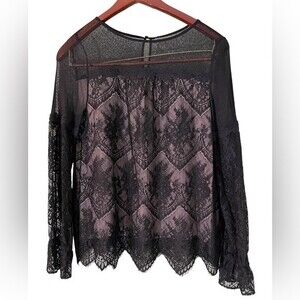 SUNDANCE| Victorian Elegance Lace Blouse